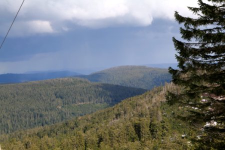 View from trail from Ochsenstall Hornisgrinde to Kleine Grinde 2020-03-14 15