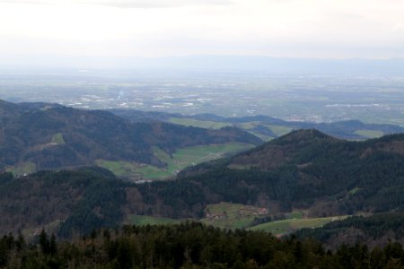 View from trail from Hornisgrinde to Mummelsee 2020-03-14 05