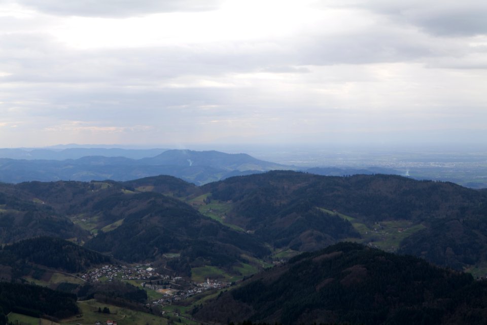 View from trail from Hornisgrinde to Mummelsee 2020-03-14 07