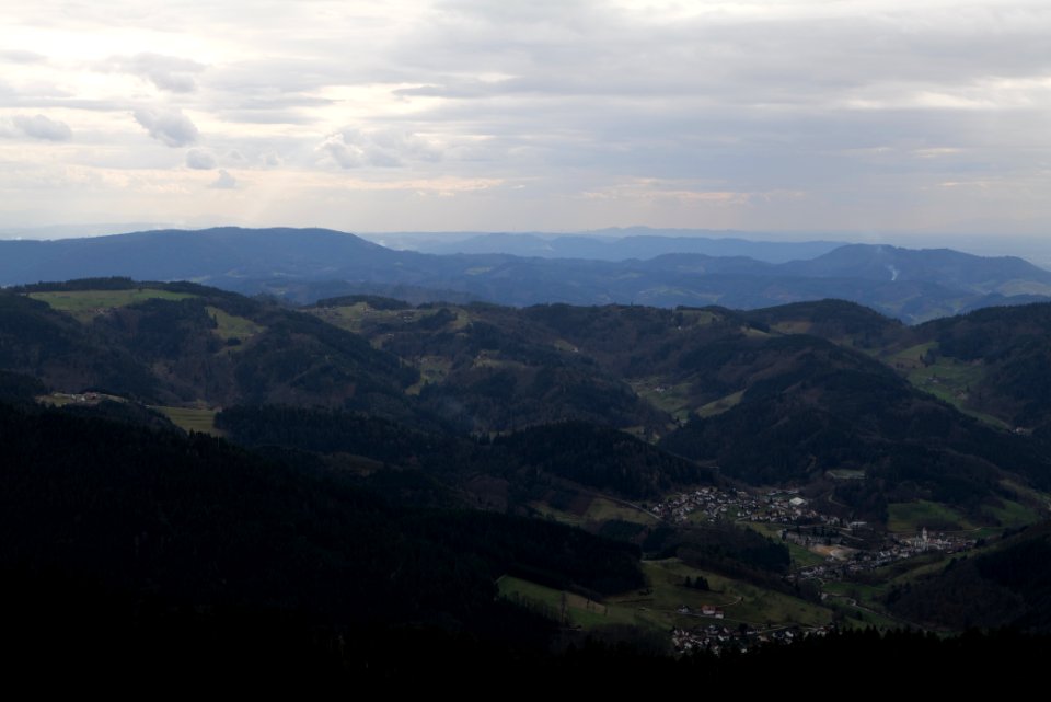 View from trail from Hornisgrinde to Mummelsee 2020-03-14 11