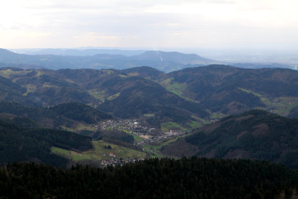 View from trail from Hornisgrinde to Mummelsee 2020-03-14 08