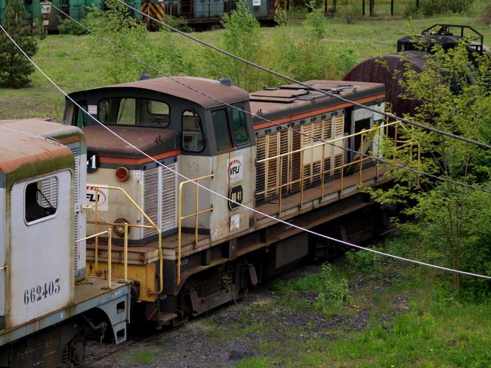 VFLI Cargo BB41 diesel locomotive at Petite-Rosselle p1