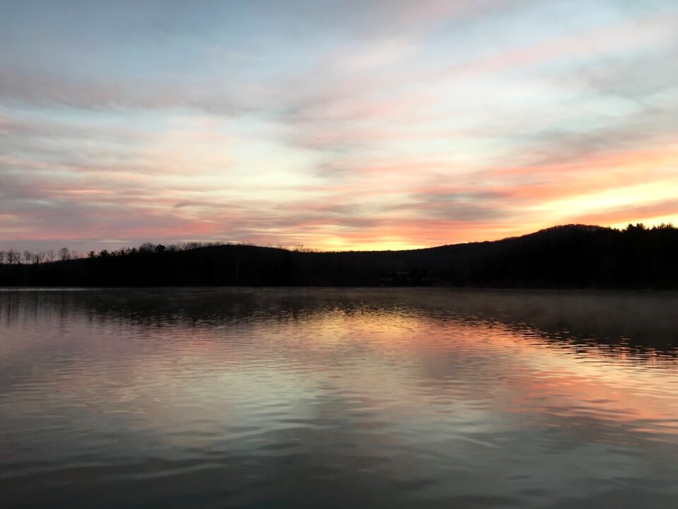 Reflection colorful landscape