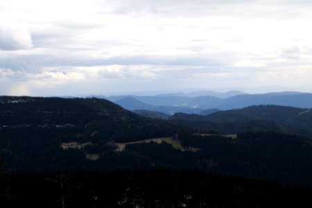 View from trail from Hornisgrinde to Mummelsee 2020-03-14 12