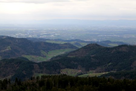 View from trail from Hornisgrinde to Mummelsee 2020-03-14 16