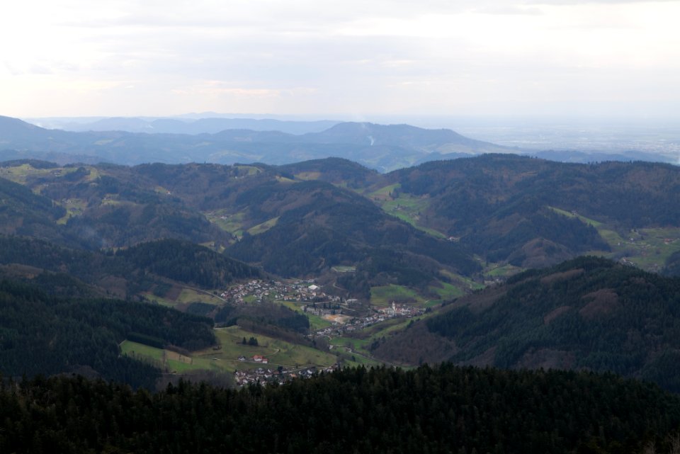 View from trail from Hornisgrinde to Mummelsee 2020-03-14 09