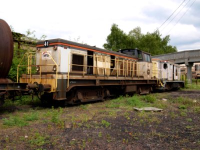VFLI BB41 and 662403 diesel locomotives at Petite-Rosselle