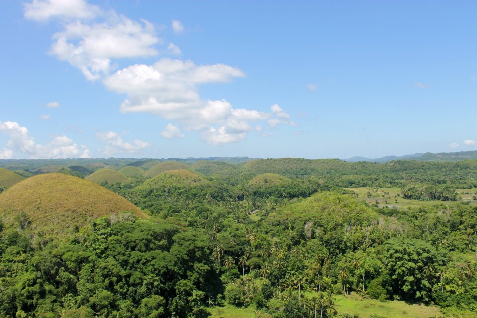 Scenic landscape sunshine