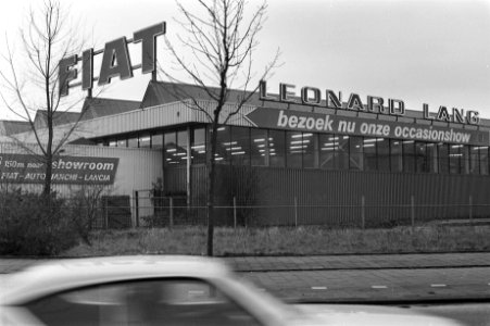 Vestiging van Fiat-importeur Leonard Lang in Amsterdam, Bestanddeelnr 931-8456