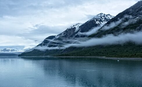 Mountain landscape glacier photo