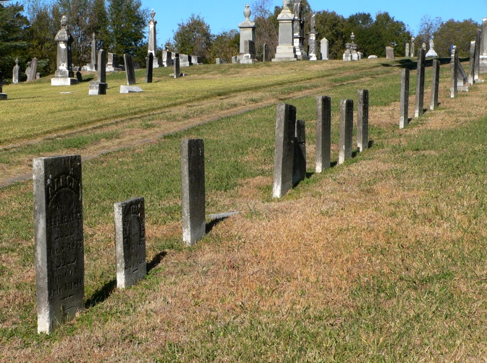Vicksburg Anshe Chesed cemetery, pre-1864 markers 2