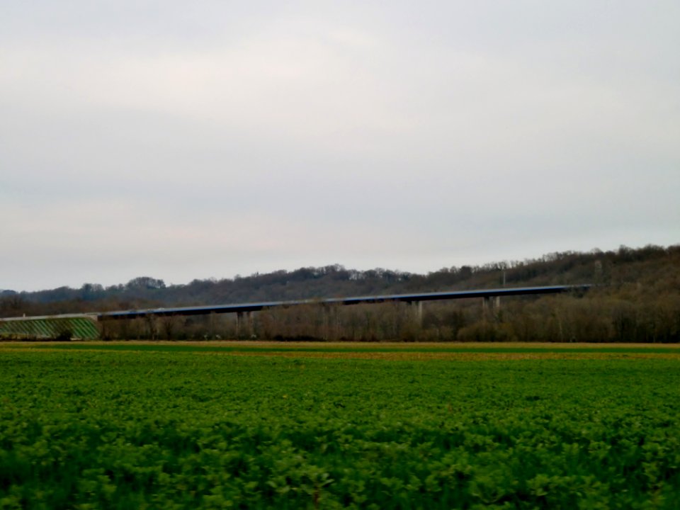Viaduc du Gabas depuis Miossens-Lanusse vue 1