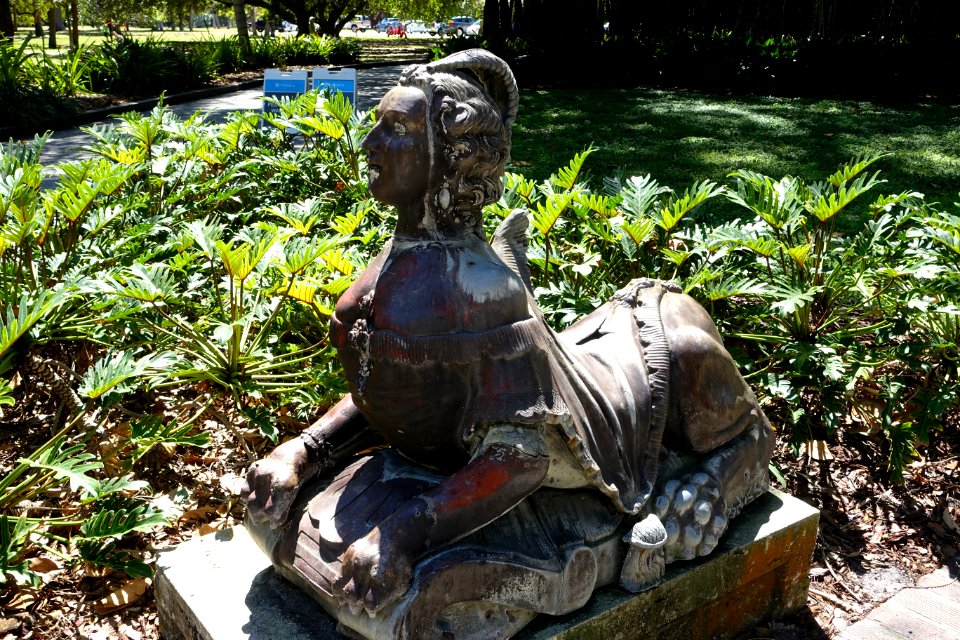 Victorian sphinx - Circus Museum - John and Mable Ringling Museum of Art - Sarasota, FL - DSC00223