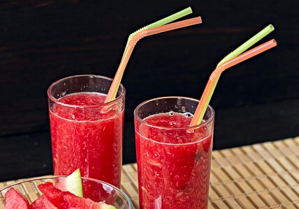 Glass strawberry appetizer