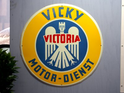 Victoria Vicky Motor-Dienst emaille werbeschild