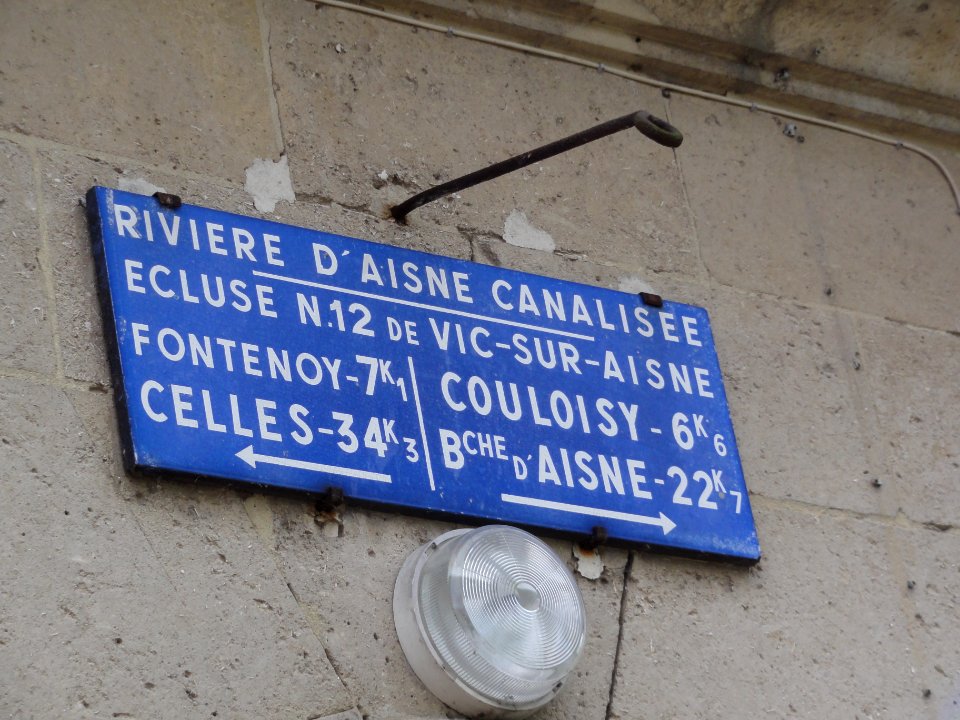 Vic-sur-Aisne, Aisne canalisée, écluse nr 12, plaque