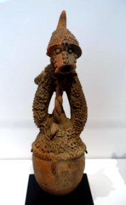 Vessel (itinate), Cham or Mwona peoples, Lower Gongola River Valley, Nigeria, early 20th century, terracotta - Dallas Museum of Art - DSC04930