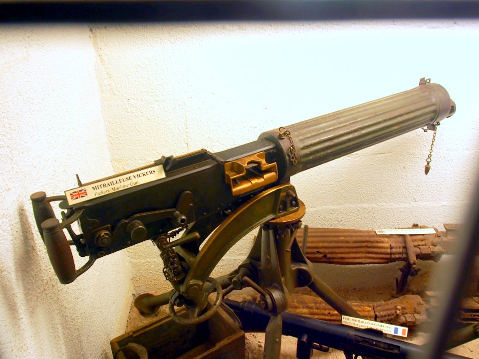 Vickers machine gun, Musée Somme 1916, pic-025