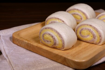 Food double color bread steamed bread