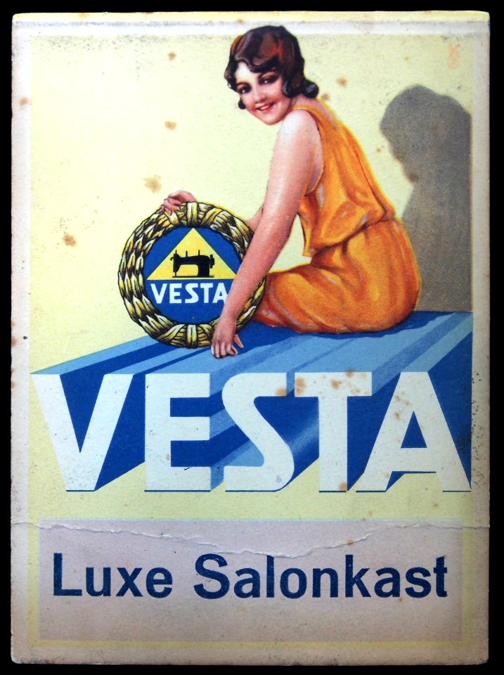 VESTA Luxe Salonkast cardboard advertising sign pic1