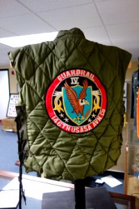 Vest for member of Army Security Agency, back - Fort Devens Museum - DSC07213