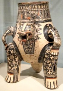 Vessel with jaguar image, Nicoya, Dayton Art Institute