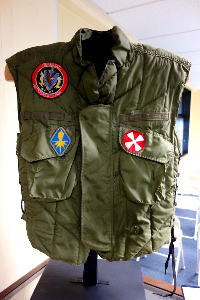 Vest for member of Army Security Agency, front - Fort Devens Museum - DSC07212