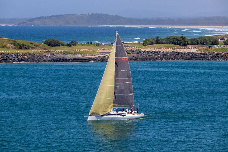 Sailboat yacht ocean