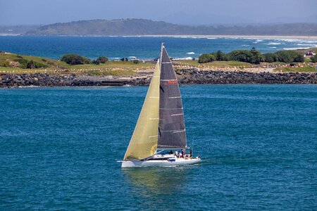 Sailboat yacht ocean