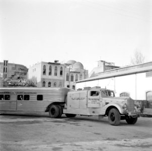Vertrek van de bus van Damascus naar Bagdad, Bestanddeelnr 255-5920