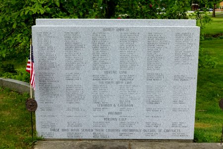 Veterans Memorial, 3 of 3 - Bernardston, Massachusetts - DSC06547