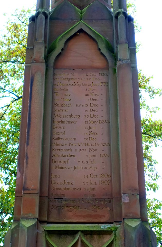 Veteranen-Denkmal inscription - Herrngarten, Darmstadt, Germany - DSC09834