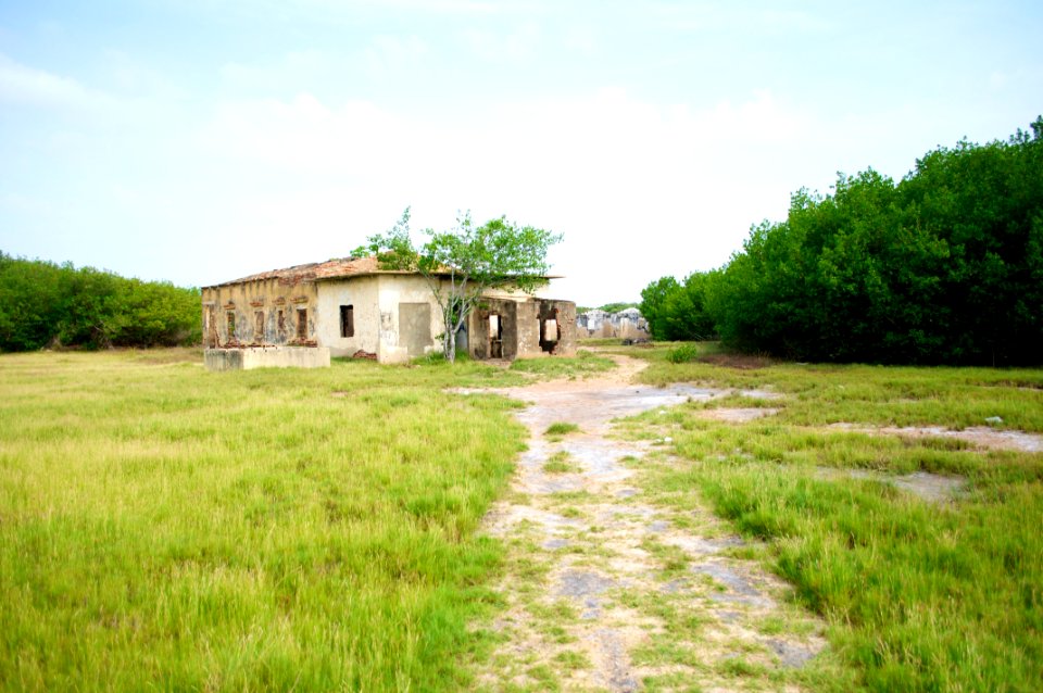 Vetigio de casa en la isla de providencia
