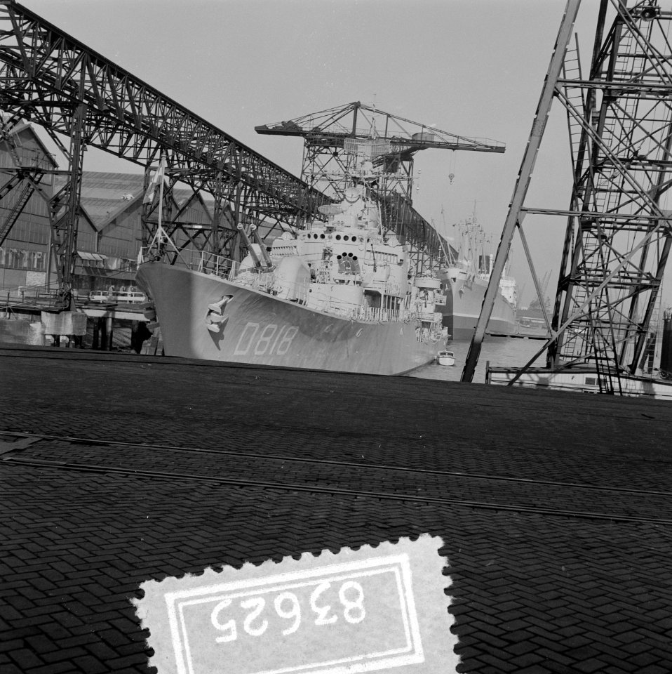 Vervolg indienststelling onderzeebootjager Rotterdam bij RDM, Bestanddeelnr 908-3625