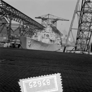 Vervolg indienststelling onderzeebootjager Rotterdam bij RDM, Bestanddeelnr 908-3625