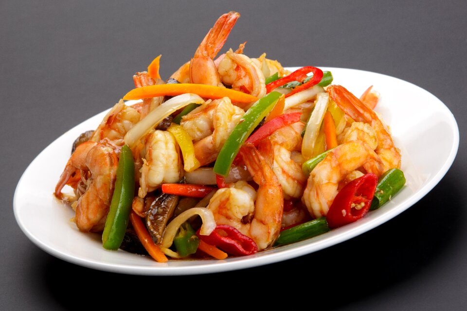 Dinner dish chinese shrimp
