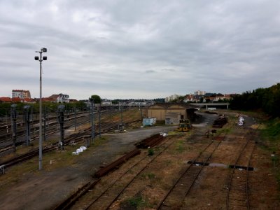 Vichy - Gare, depuis la passerelle en face de l'hôpital (1)