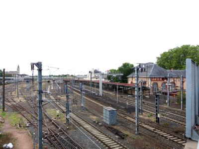 Vichy - Gare, depuis le pont de l'avenue de Gramont
