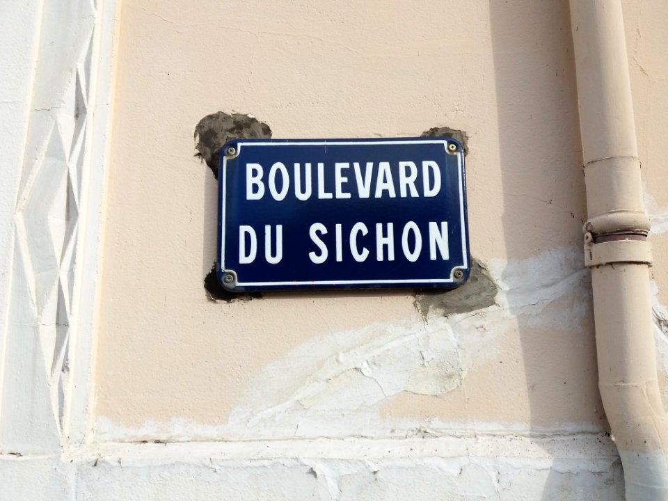Vichy - Boulevard du Sichon, plaque