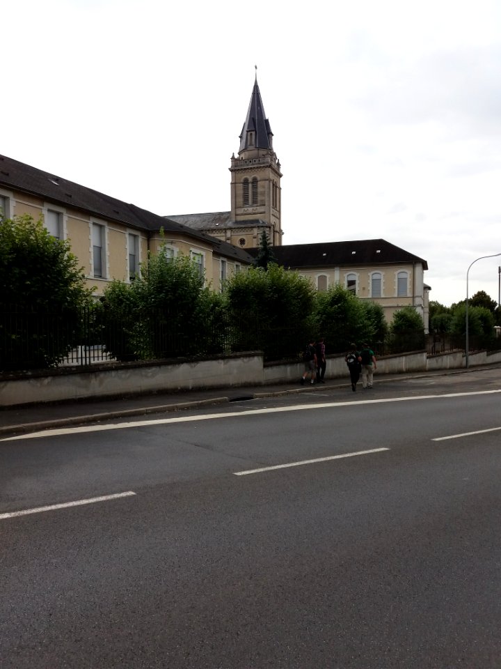 Vichy - Boulevard de l'Hôpital, vue sur la chapelle de l'hôpital