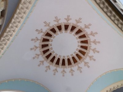 Vichy - Centre thermal des Dômes - Salle du grand dôme, plafond