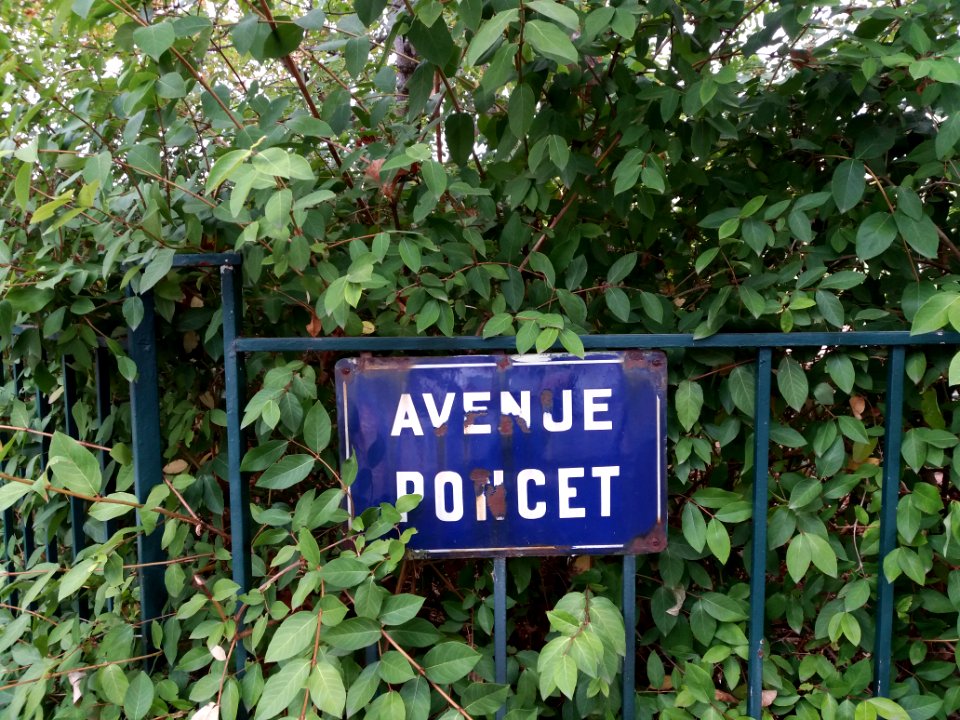 Vichy - Avenue Poncet, plaque