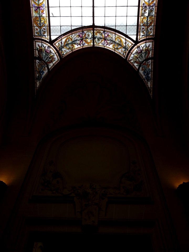 Vichy - Palais des Congrès, intérieur, début de verrière