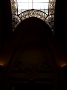 Vichy - Palais des Congrès, intérieur, début de verrière