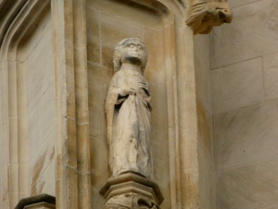 Vienne - Cathédrale Saint-Maurice - Tour nord - Statues 02