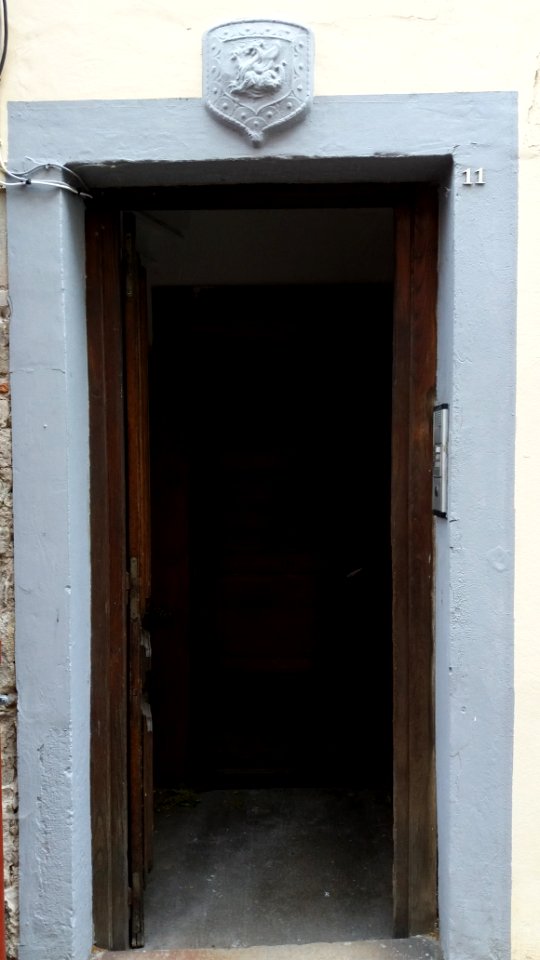 Vienne - Rue Henri Jacquier - Porte avec blason au numéro 11