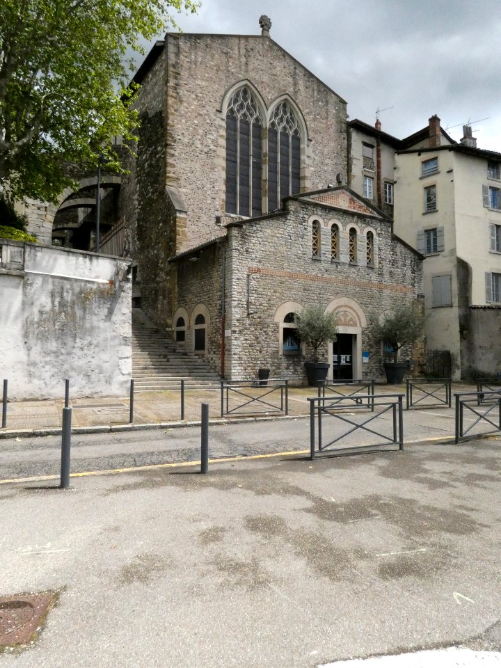 Vienne - Rue du Jeu de Paume - Église Saint-André-le-Bas - Façade