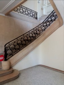 Vichy - Centre thermal des Dômes - Salle du grand dôme, escalier