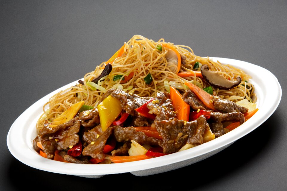 Meat vegetable gray food