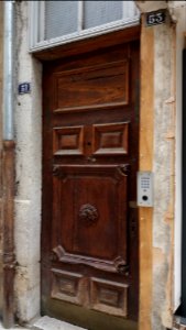 Vienne - Rue Marchande - Porte au numéro 51